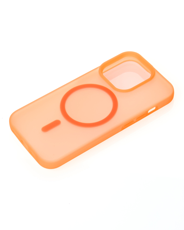 Силиконовый чехол SOFT MATT с поддержкой MagSafe для iPhone 12/12 Pro orange