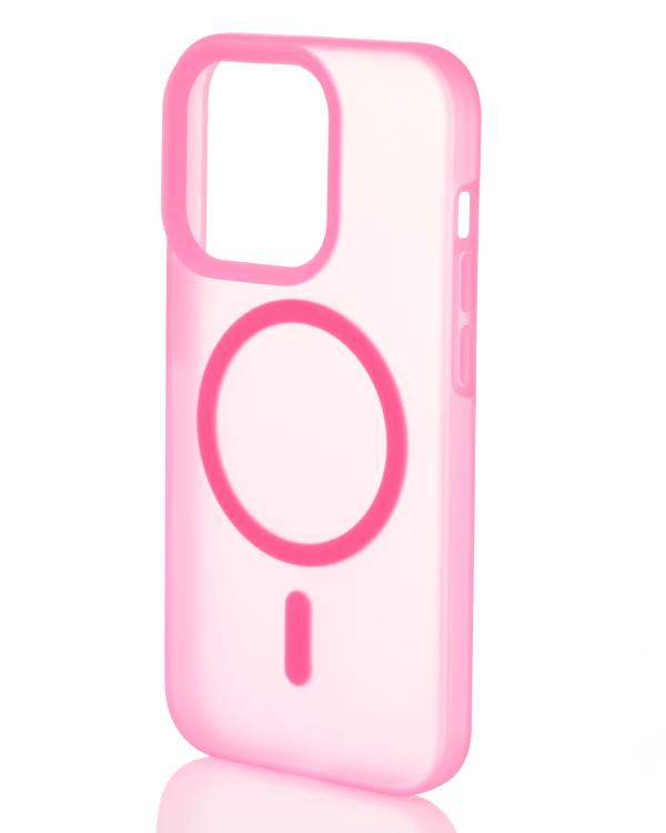 Силиконовый чехол SOFT MATT с поддержкой MagSafe для iPhone 12/12 Pro rose red