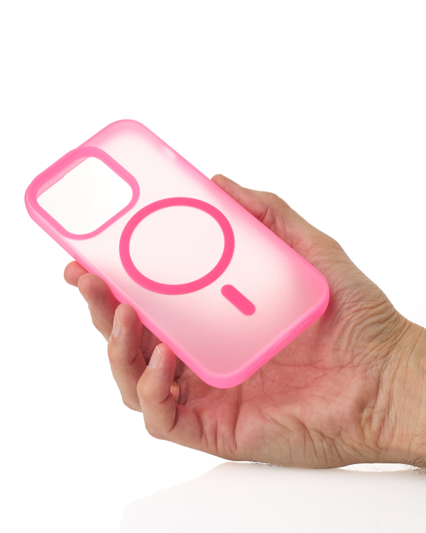 Силиконовый чехол SOFT MATT с поддержкой MagSafe для iPhone 12/12 Pro rose red