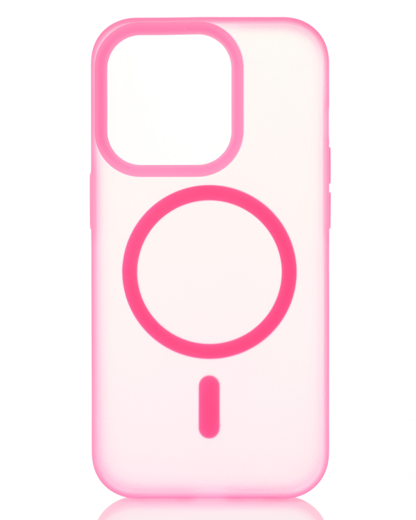 Силиконовый чехол SOFT MATT с поддержкой MagSafe для iPhone 12/12 Pro rose red