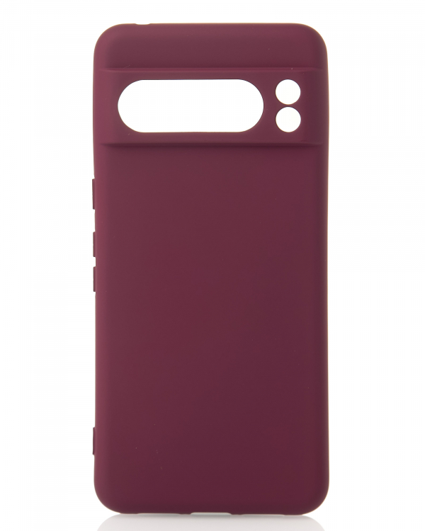 Силиконовый чехол SOFT Silicone Case для Google Pixel 8 Pro (без лого) бордовый