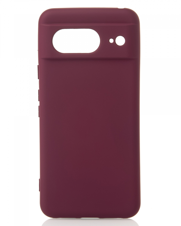 Силиконовый чехол SOFT Silicone Case для Google Pixel 8 (без лого) бордовый