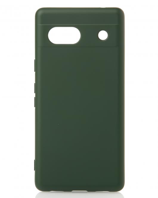 Силиконовый чехол SOFT Silicone Case для Google Pixel 7A (без лого) темно-зеленый