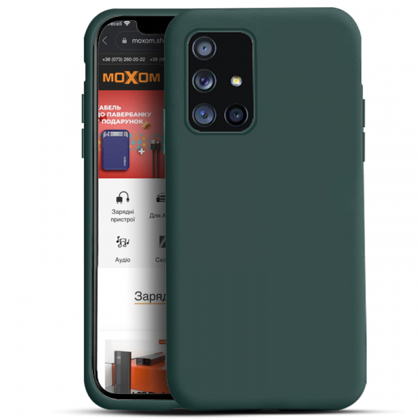 Силиконовый чехол SOFT Silicone Case для Honor 20 lite/10i (без лого) темно-зеленый