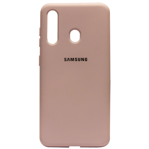 Силиконовый чехол SOFT Silicone Case для Huawei Y5P HQ (с логотипом) персик