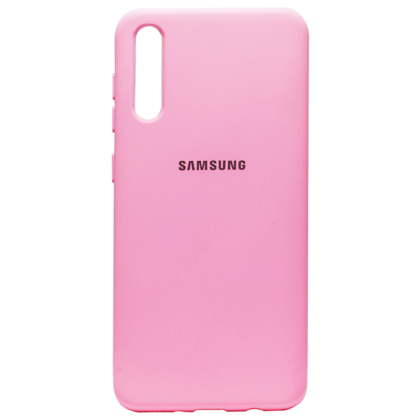 Силиконовый чехол SOFT Silicone Case для Huawei Y5P HQ (с логотипом) розовый