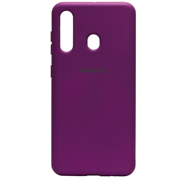 Силиконовый чехол SOFT Silicone Case для Huawei Y5P HQ (с логотипом) фиолетовый
