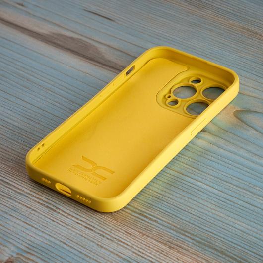 Силиконовый чехол SOFT Silicone Case для iPhone 14 Pro Max (без лого) лимонный