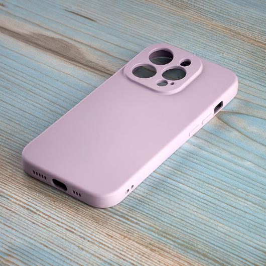 Силиконовый чехол SOFT Silicone Case для iPhone 14 Pro (без лого) глициния