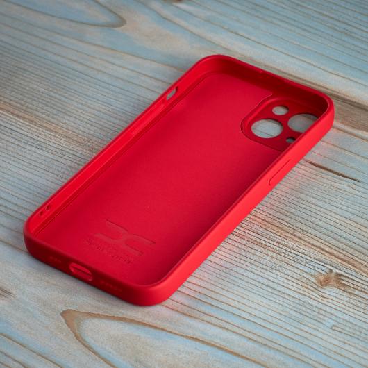 Силиконовый чехол SOFT Silicone Case для iPhone 14 Plus (без лого) красный