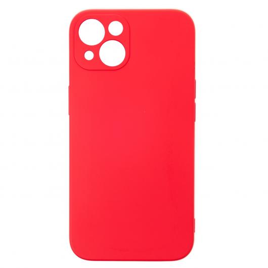 Силиконовый чехол SOFT Silicone Case для iPhone 14 Plus (без лого) красный