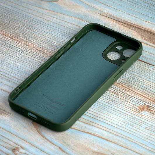 Силиконовый чехол SOFT Silicone Case для iPhone 14 Plus (без лого) темно-зеленый