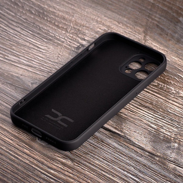 Силиконовый чехол SOFT Silicone Case для iPhone 12 Pro (без лого) черный