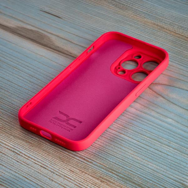 Силиконовый чехол SOFT Silicone Case для iPhone 13 Pro Max (без лого) малиновый