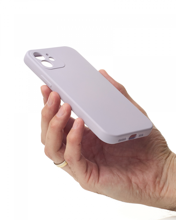 Силиконовый чехол SOFT Silicone Case для iPhone 12 (без лого) глициния