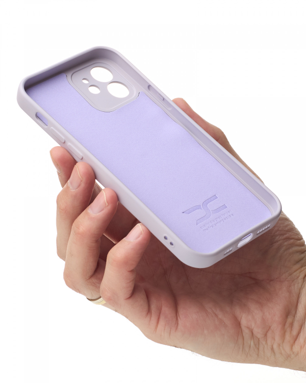 Силиконовый чехол SOFT Silicone Case для iPhone 12 (без лого) глициния