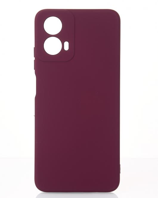 Силиконовый чехол SOFT Silicone Case для Motorola G24 (без лого) бордовый