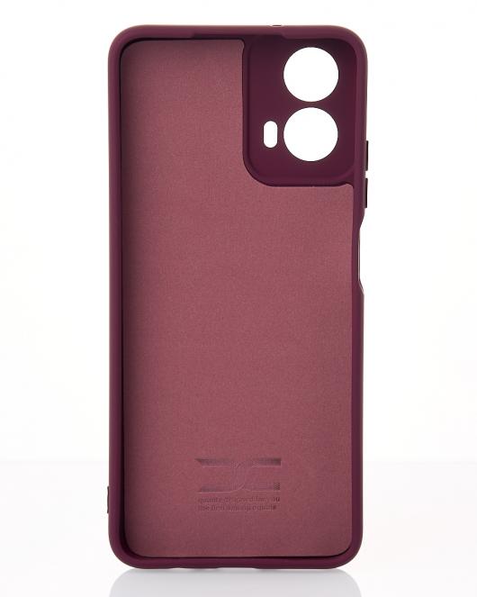 Силиконовый чехол SOFT Silicone Case для Motorola G24 (без лого) бордовый