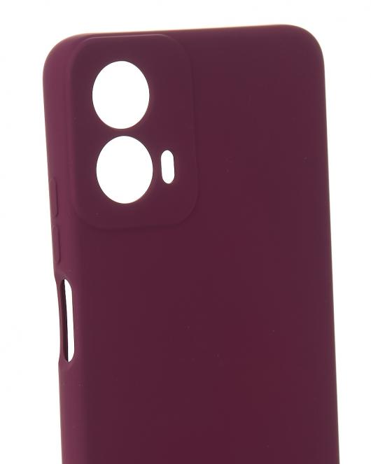 Силиконовый чехол SOFT Silicone Case для Motorola G24 (без лого) бордовый