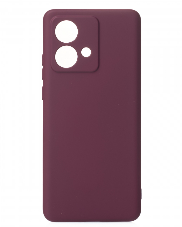 Силиконовый чехол SOFT Silicone Case для Motorola Edge 40 Neo (без лого) бордовый