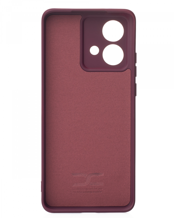 Силиконовый чехол SOFT Silicone Case для Motorola Edge 40 Neo (без лого) бордовый