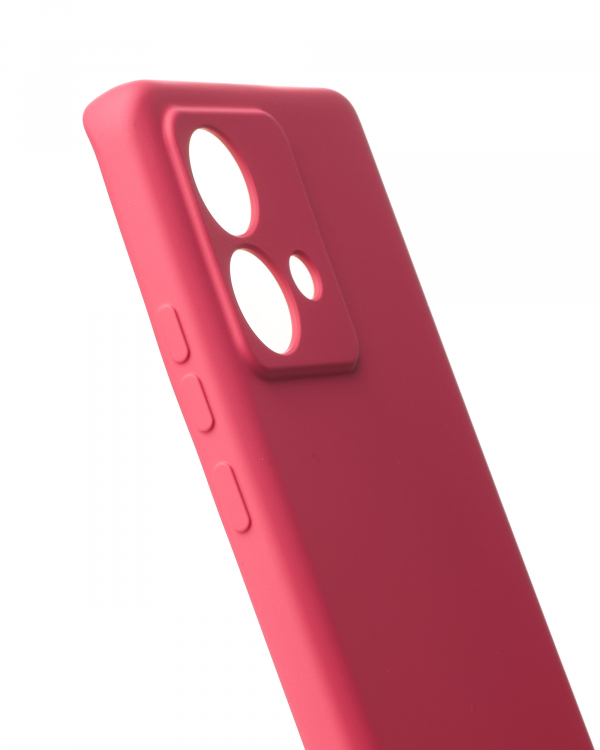 Силиконовый чехол SOFT Silicone Case для Motorola Edge 40 Neo (без лого) малиновый