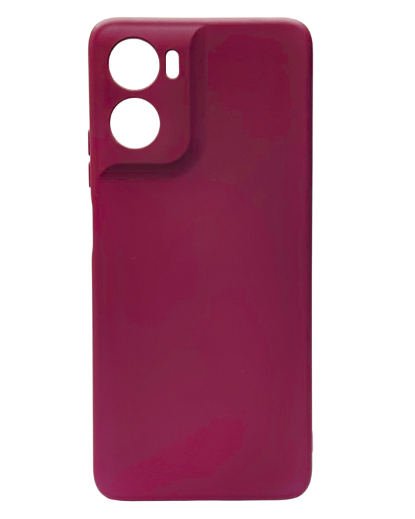Силиконовый чехол SOFT Silicone Case для Motorola G06 Power (без лого) бордовый