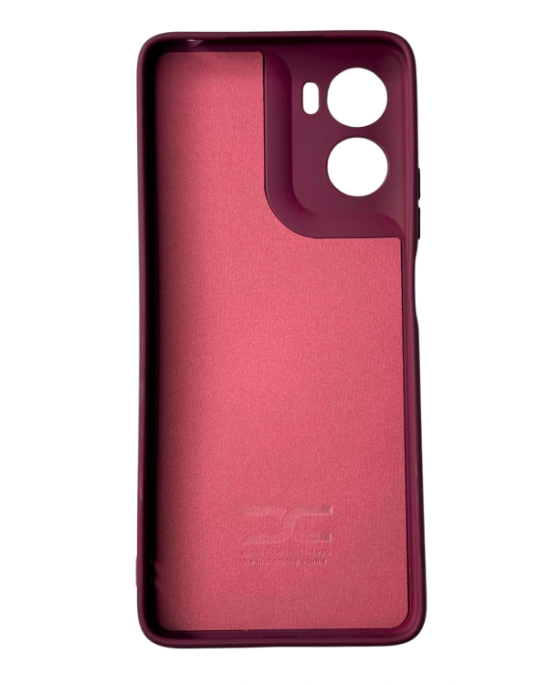 Силиконовый чехол SOFT Silicone Case для Motorola G06 Power (без лого) бордовый