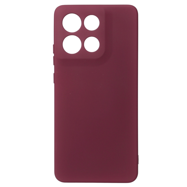 Силиконовый чехол SOFT Silicone Case для Motorola G86 (без лого) бордовый