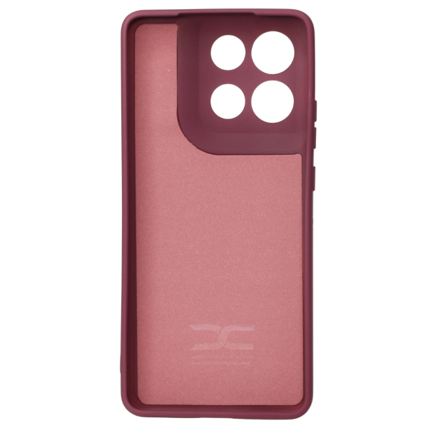 Силиконовый чехол SOFT Silicone Case для Motorola G86 (без лого) бордовый