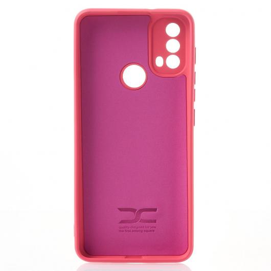 Силиконовый чехол SOFT Silicone Case для Motorola E40 (без лого) малиновый