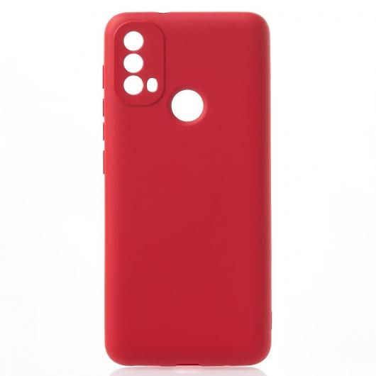 Силиконовый чехол SOFT Silicone Case для Motorola E40 (без лого) красный