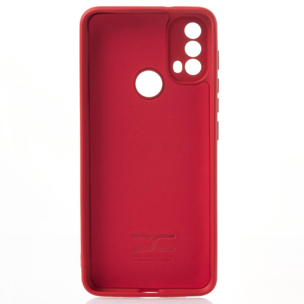 Силиконовый чехол SOFT Silicone Case для Motorola E40 (без лого) красный