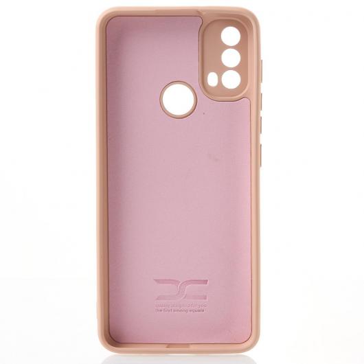 Силиконовый чехол SOFT Silicone Case для Motorola E40 (без лого) пудра