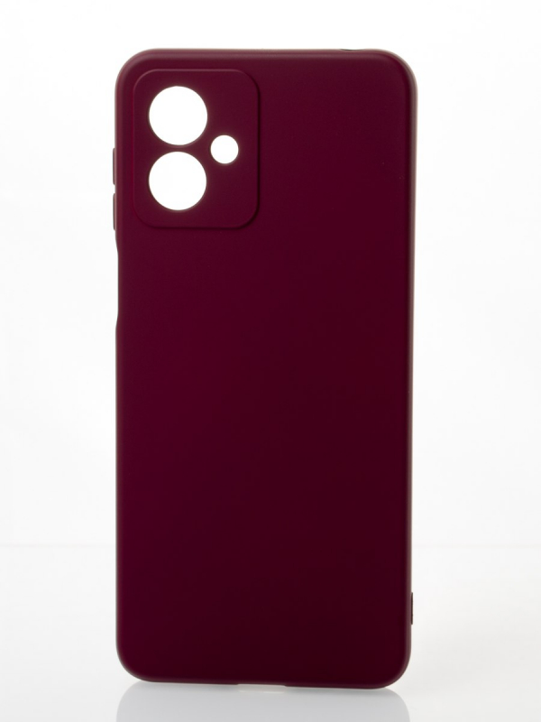Силиконовый чехол SOFT Silicone Case для Motorola G14 (без лого) бордовый