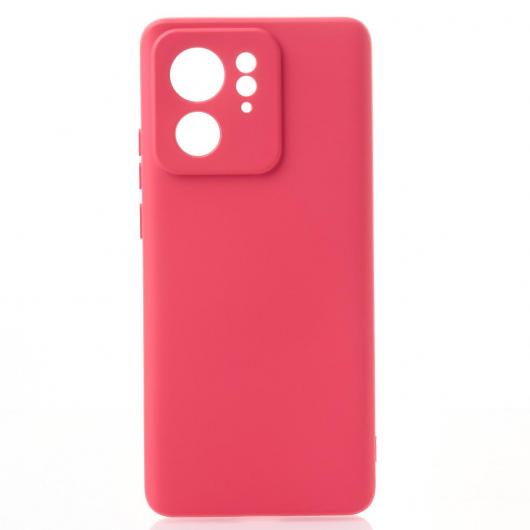 Силиконовый чехол SOFT Silicone Case для Motorola Edge 40 (без лого) малиновый