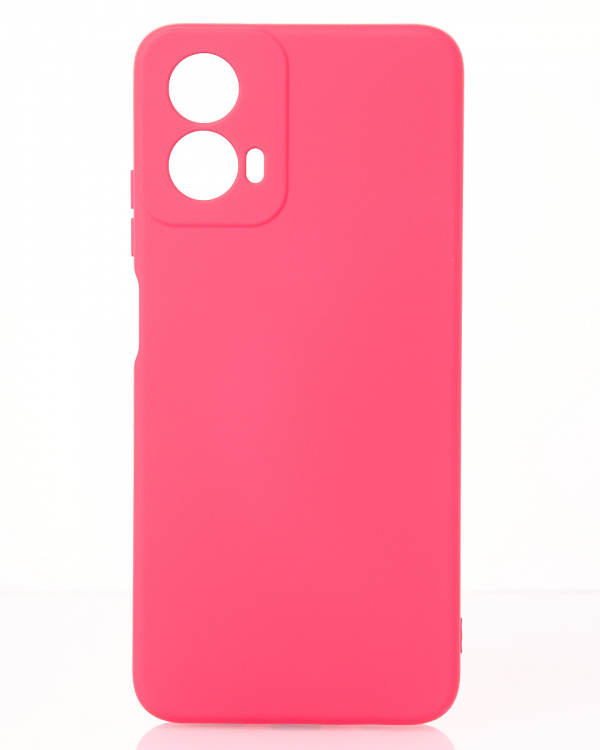 Силиконовый чехол SOFT Silicone Case для Motorola G24 (без лого) малиновый