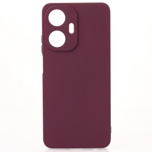 Силиконовый чехол SOFT Silicone Case для Realme C55 (без лого) бордовый