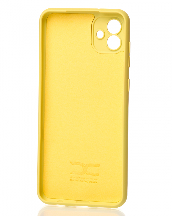 Силиконовый чехол SOFT Silicone Case для Samsung A04 (без лого) лимонный