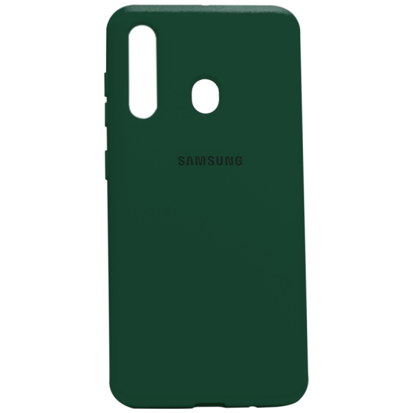 Силиконовый чехол SOFT Silicone Case для Samsung M11/A11 HQ (с логотипом) темно-зеленый