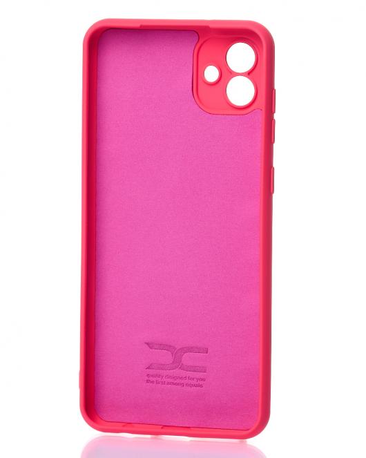 Силиконовый чехол SOFT Silicone Case для Samsung A04 (без лого) малиновый