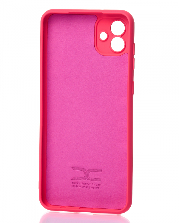 Силиконовый чехол SOFT Silicone Case для Samsung A04 (без лого) малиновый