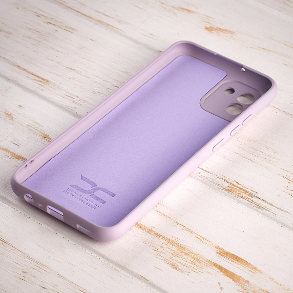 Силиконовый чехол SOFT Silicone Case для Samsung A03 (без лого) глициния