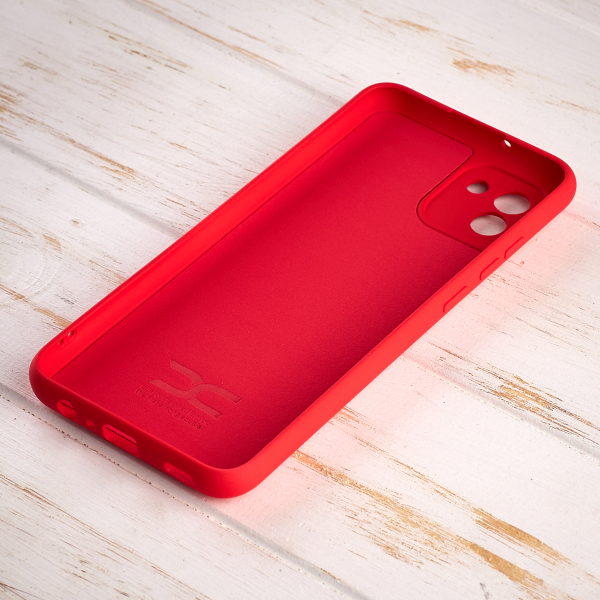 Силиконовый чехол SOFT Silicone Case для Samsung A03 (без лого) красный