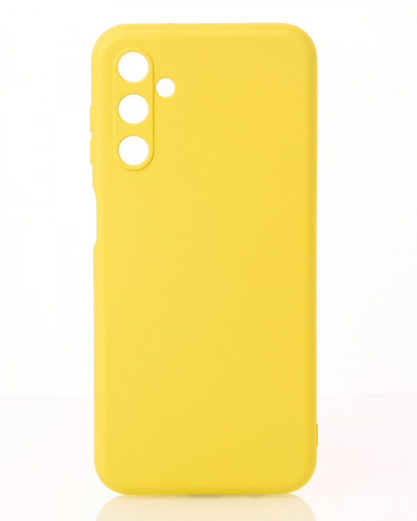 Силиконовый чехол SOFT Silicone Case для Samsung M14 (без лого) лимонный