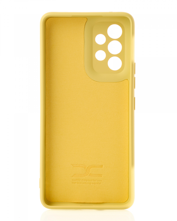 Силиконовый чехол SOFT Silicone Case для Samsung A33 5G (без лого) лимонный