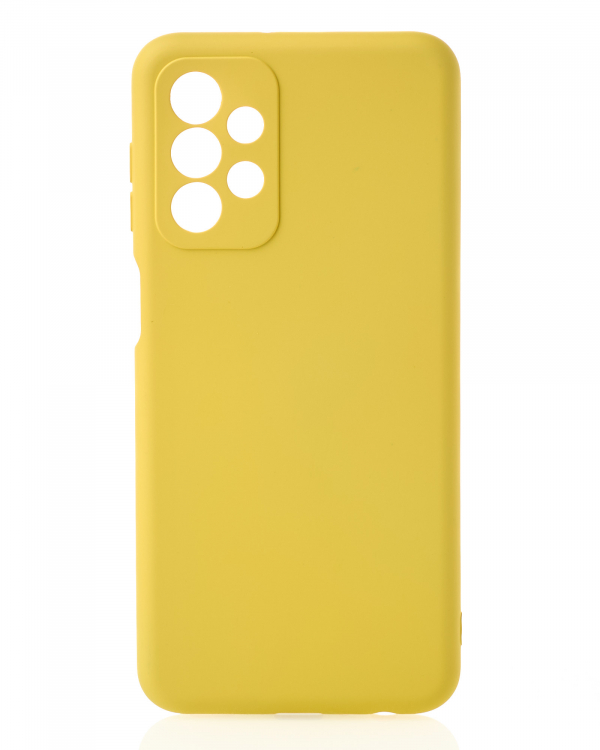 Силиконовый чехол SOFT Silicone Case для Samsung A23 (без лого) лимонный