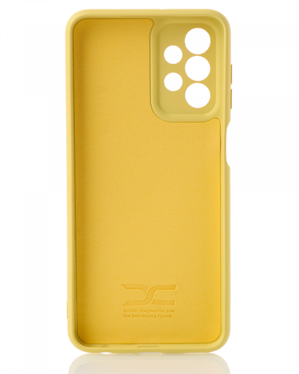 Силиконовый чехол SOFT Silicone Case для Samsung A23 (без лого) лимонный