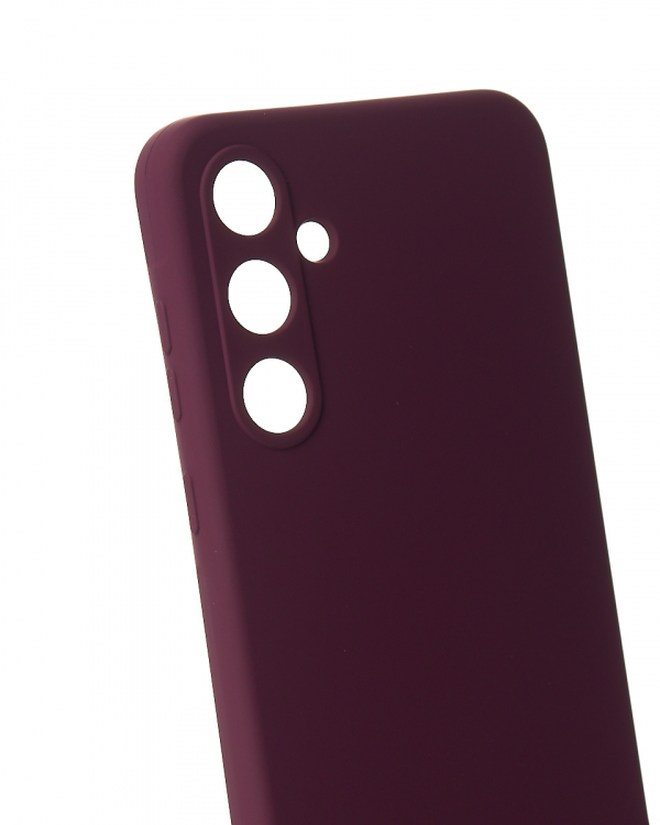 Силиконовый чехол SOFT Silicone Case для Samsung A35 (без лого) бордовый