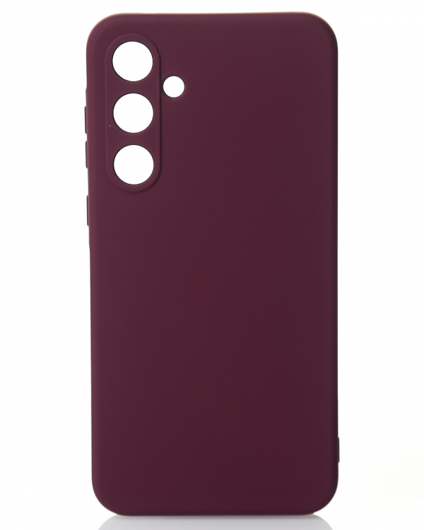Силиконовый чехол SOFT Silicone Case для Samsung A35 (без лого) бордовый